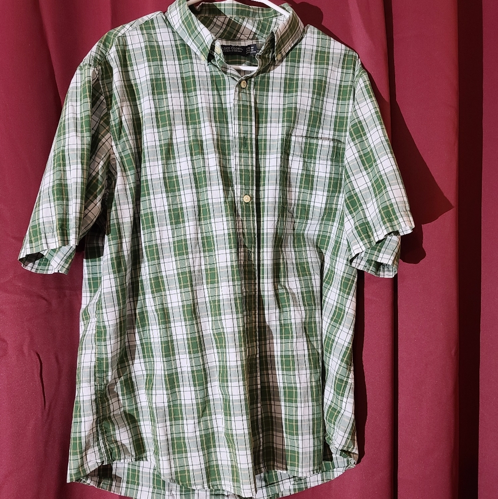 Mens faded glory button up short sleeve XL